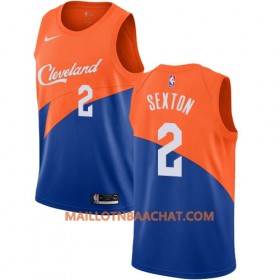 Maillot NBA Cleveland Cavaliers Collin Sexton 2 2018-19 Nike City Edition Bleu Swingman - Homme